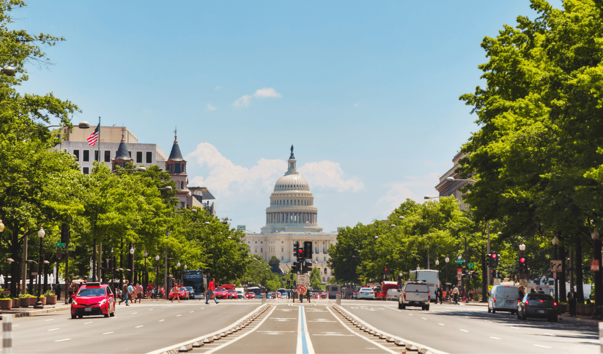 Adobe Stock_US Capitol building cars and pedestrians