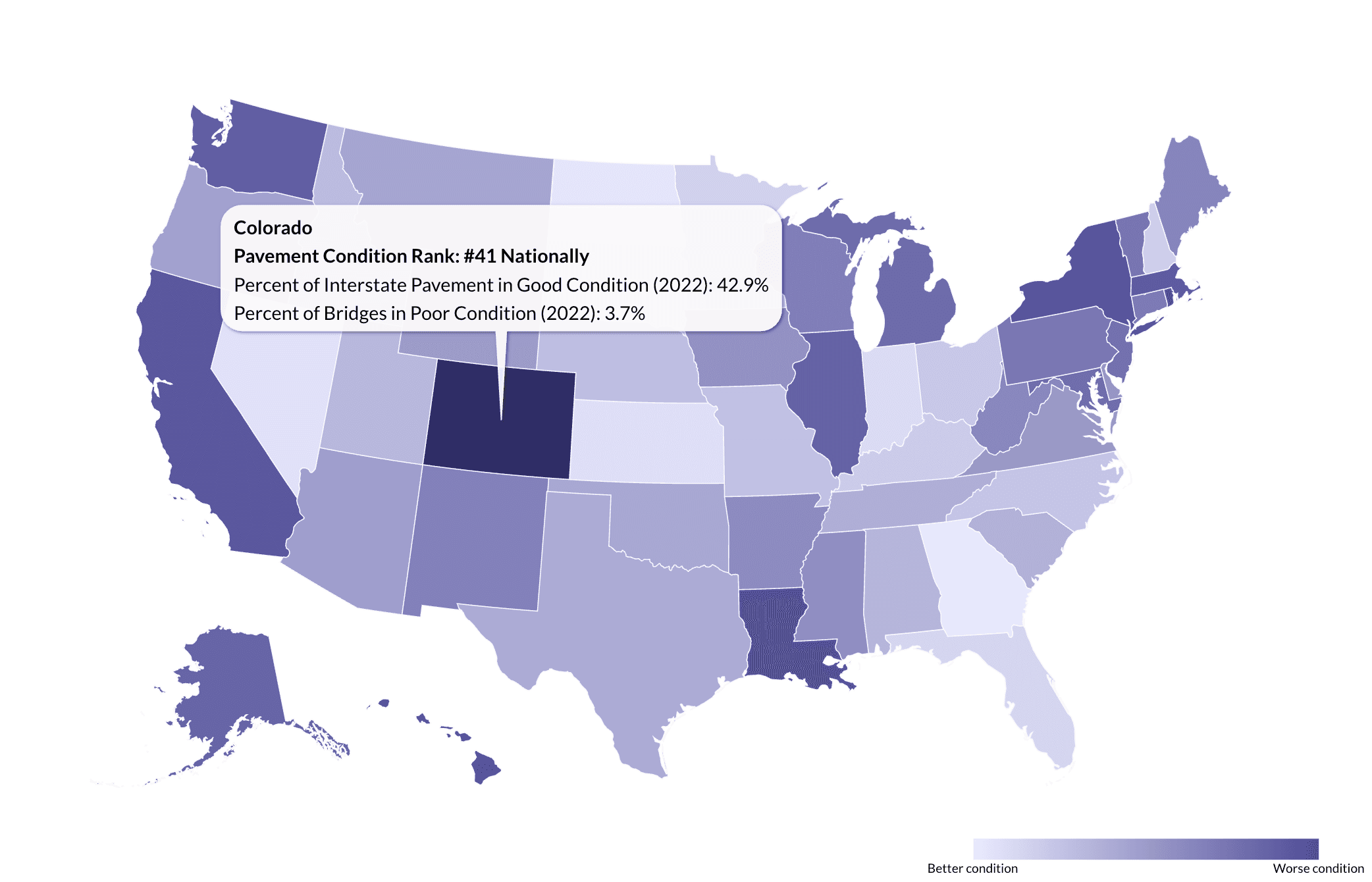 T4A Data Hub Pavement Condition Index_Colorado