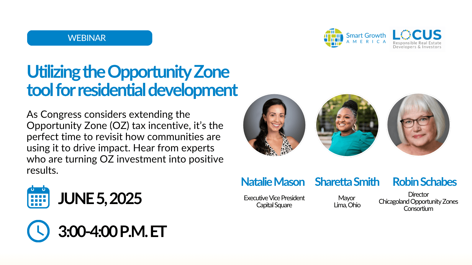 Webinar: Utilizing the Opportunity Zone tool for residential development