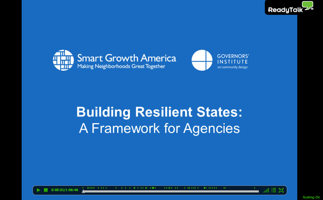 Building Resilient States: A Framework for Agencies Webinar
