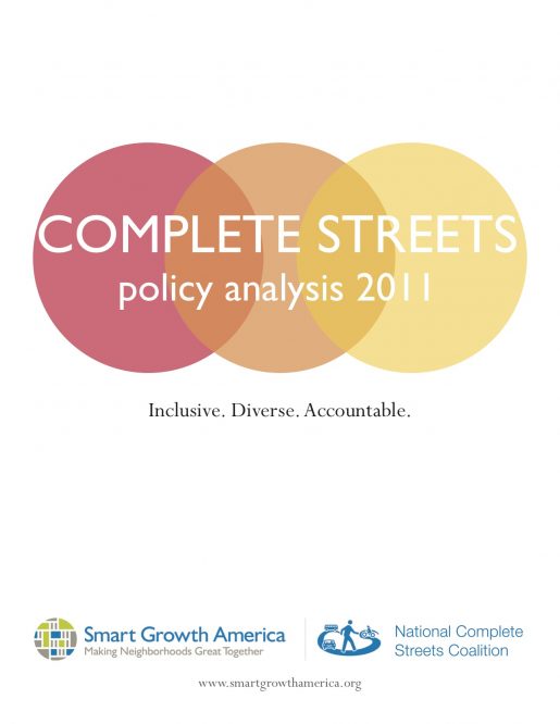 Complete Streets Policy Analysis 2011