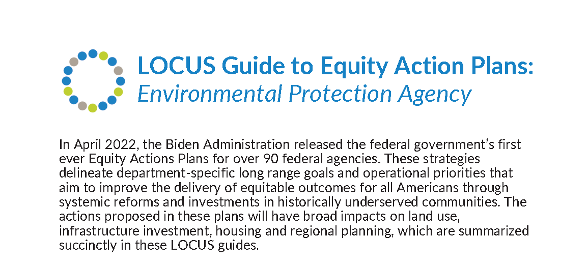 Biden Equity Action Plan impacts on housing and land use
