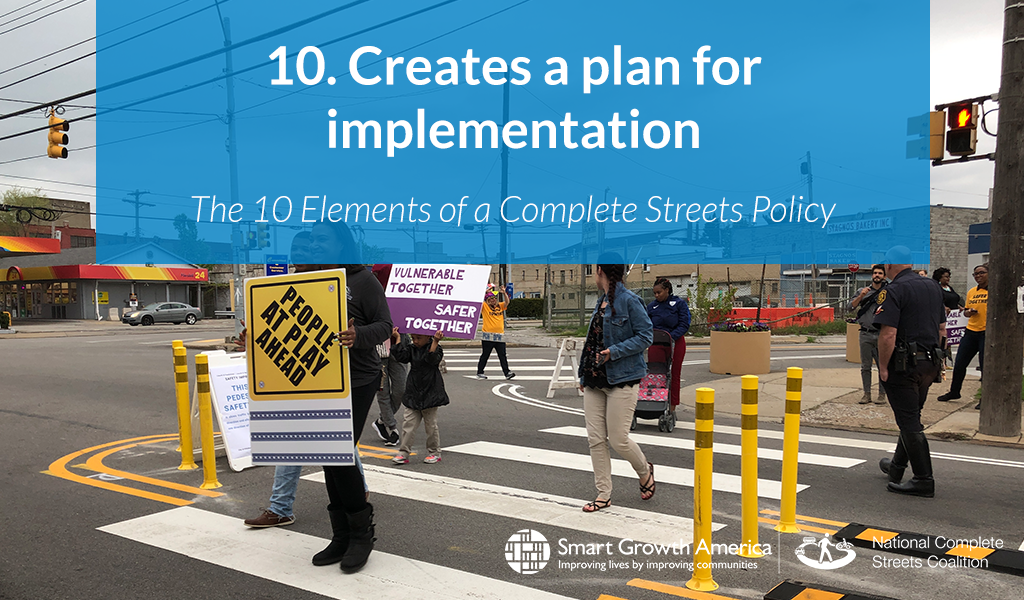 graphic of policy element - #10 creates a plan for implementation
