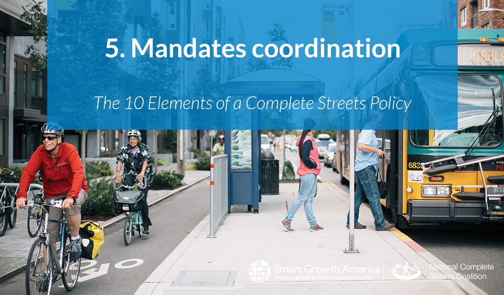 graphic of policy element - #6 mandates coordination