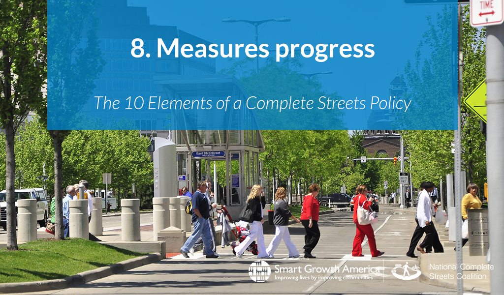 graphic of policy element - #8 measures progress
