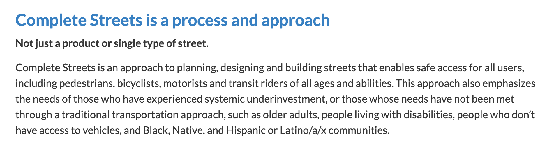 One region is creating a unified approach to Complete Streets thanks to our  technical assistance—with a twist - Smart Growth America