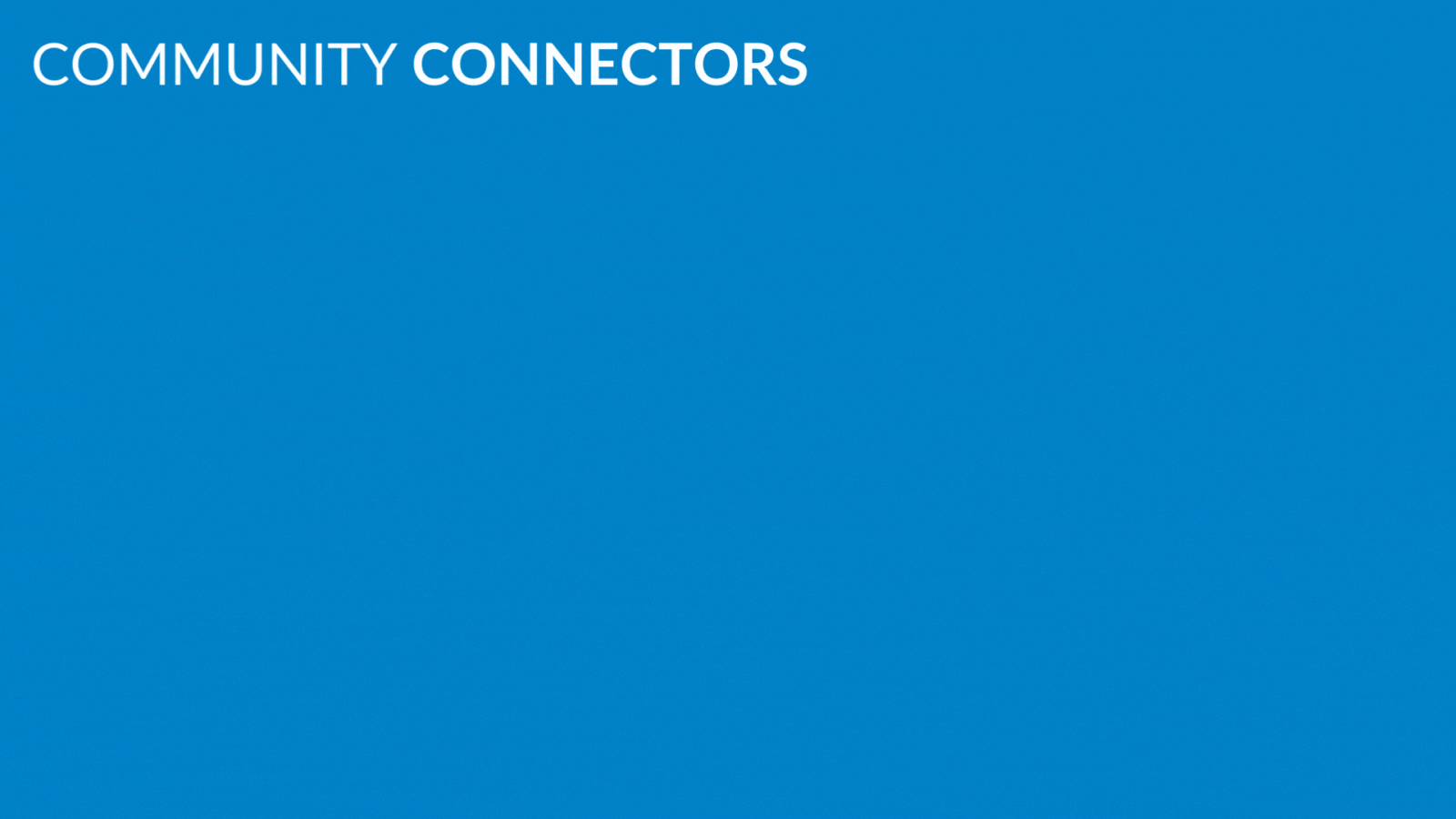 Announcing the inaugural Community Connectors program participants!