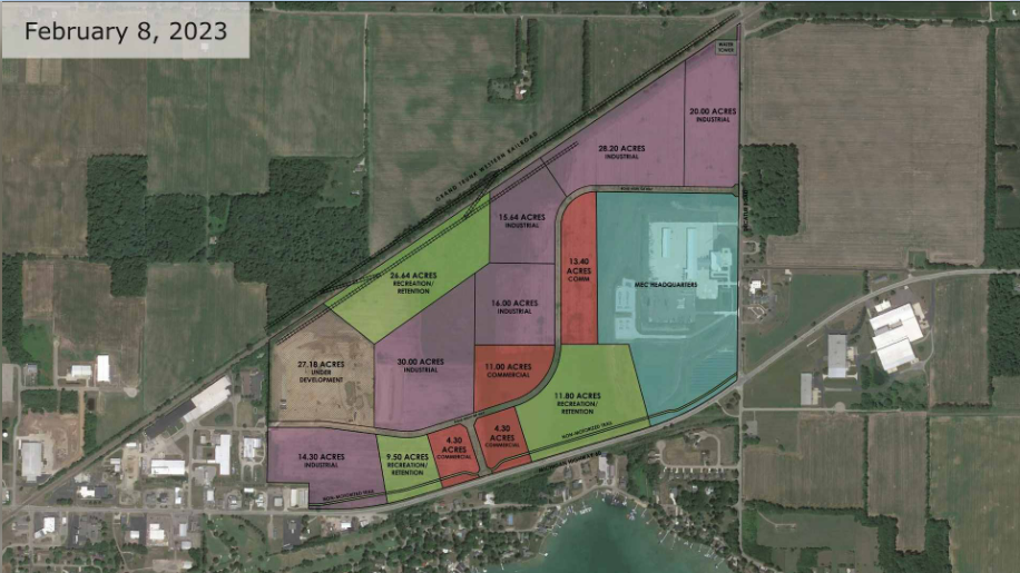 An aerial site plan of SMART Park