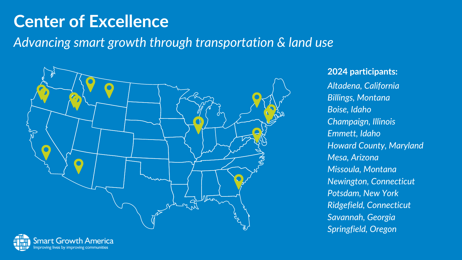 The Center of Excellence: Advancing smart growth through transportation & land use